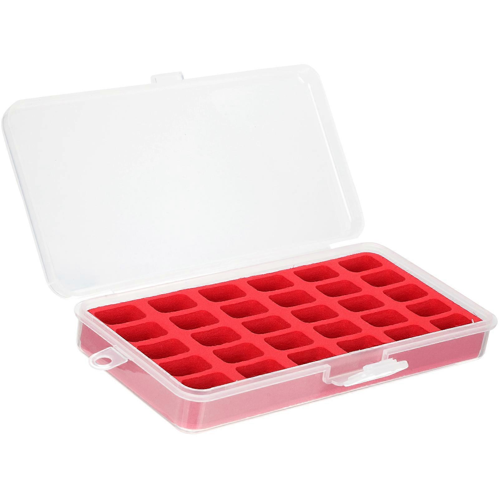 Sewing Box Thread Organizer Bobbin Storage Holder Plastic Bobbin Box Clear Thread Holder