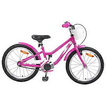 Kinderfahrrad 18 Zoll für 5-7 Jahre alt Dunkelrosa