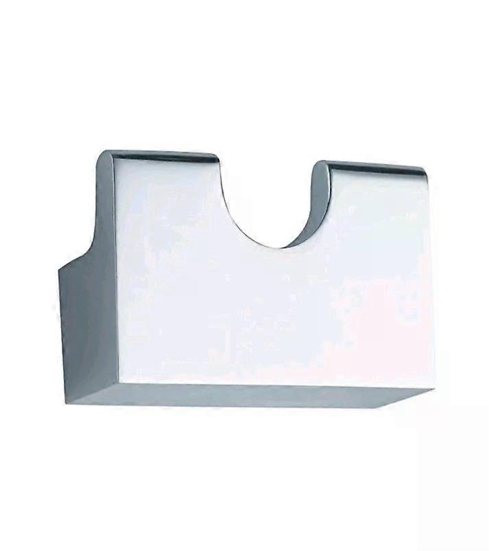 ATOM RECTANGULAR DOUBLE ROBE HOOK CHROME ATO-186-C/P Ex Display