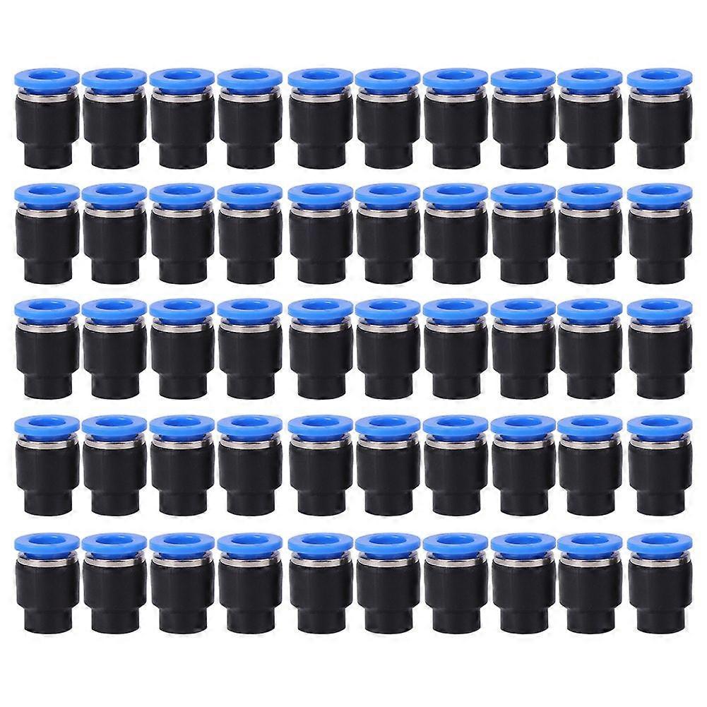 50PCs Air Pipe Plug Pneumatic Cap Mechanical Parts Plastic Brass Quick Insert PPF