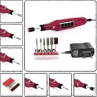 Professionele elektrische nagelvijl manicure schuurmachine kit met schuurtips 220-240V