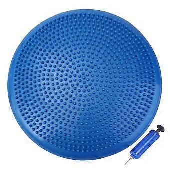Ball Seat Cushion with Inflation Pump Yoga Balance Soft Spike Surface Wobble compatible Core Strength Training