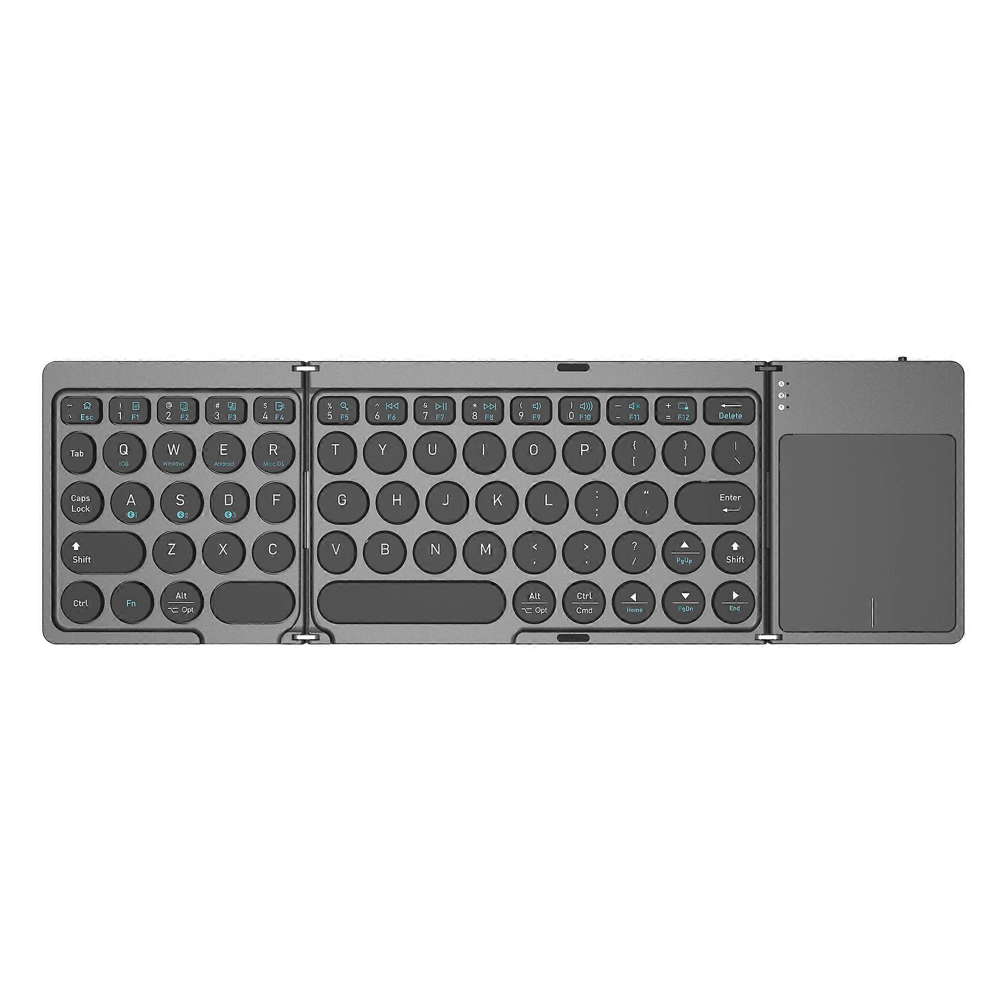 Foldable Wireless Bluetooth Keyboard with Touchpad