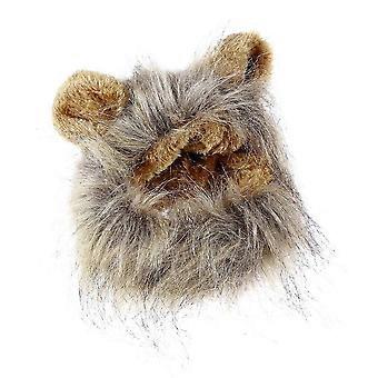Criniera di leone per cappello Costume parrucca per Pet Dress Up