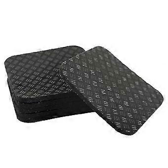 6PCS Almofadas de Esteira para Esteira, 4x4x0.2 polegadas Tapete de Equipamento de Exercício Antiderrapante compatível com Proteção de Piso compatível com Esteira