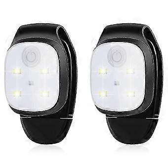 Outdoor-Nacht-Clipleuchten, 2x reflektierende, USB-wiederaufladbare LED-Laufsicherheitsleuchten 26-27