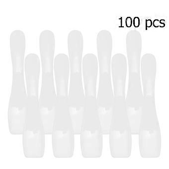 Cosmetic Spatula Face Mask Scoop for Makeup Application 100Pcs White Set