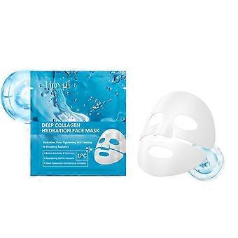 Collagen Hydrating Anti-Wrinkle Face Mask Sachet with Hyaluronic Acid & Oligopeptide-1, 1520 Min Moisturizing & Firming