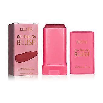 Blush-stift lysner op og skaber en tredimensionel kontur, naturlig nude makeup, vandfast og let, multifunktionel blush-stift rød.