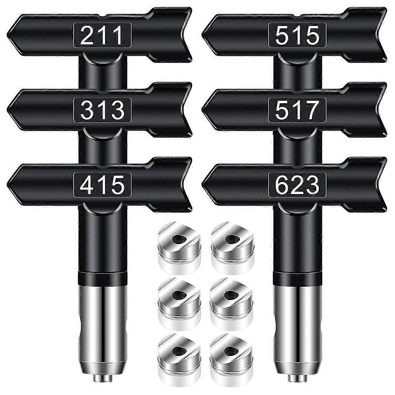 Sprayer Tips,6Pcs Airless Paint Sprayer Tips Reversible Sprayer Tips