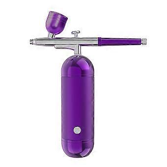 Wireless Rechargeable Airbrush for Nails, Portable Handheld Spray Gun with Compressor for Nail Art Painting Craft