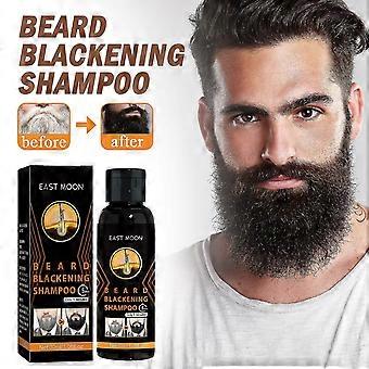 30 ml permanente baardverfshampoo voor mannen, verwijdert grijze baardharen en snorhaartjes, eenvoudige applicatie in 5 minuten.