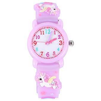 Fashion Kids Children Unicorn Watch Students Waterproof Quartz Dress Wristwatch