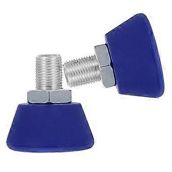 Roller Skate Toe Stoppers for Brake Protection 2Pcs Blue Rubber Design