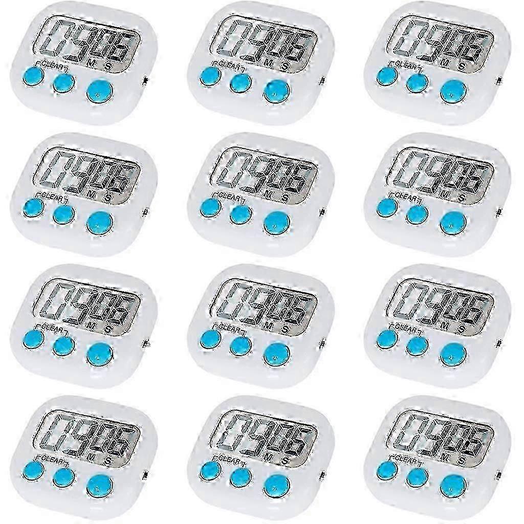 12 Pack Digital Kitchen Timer With On/off Switch, Loud Alarm cy SD