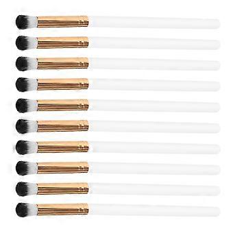 Eyeshadow Brush White Wood Makeup Applicator for Eye Makeup 50Pcs