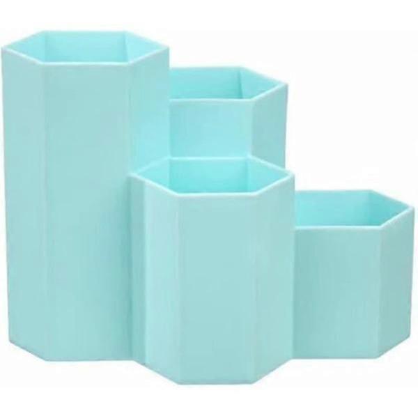 Hexagonal pen holder, plastic hexagonal pen holder, multi-function