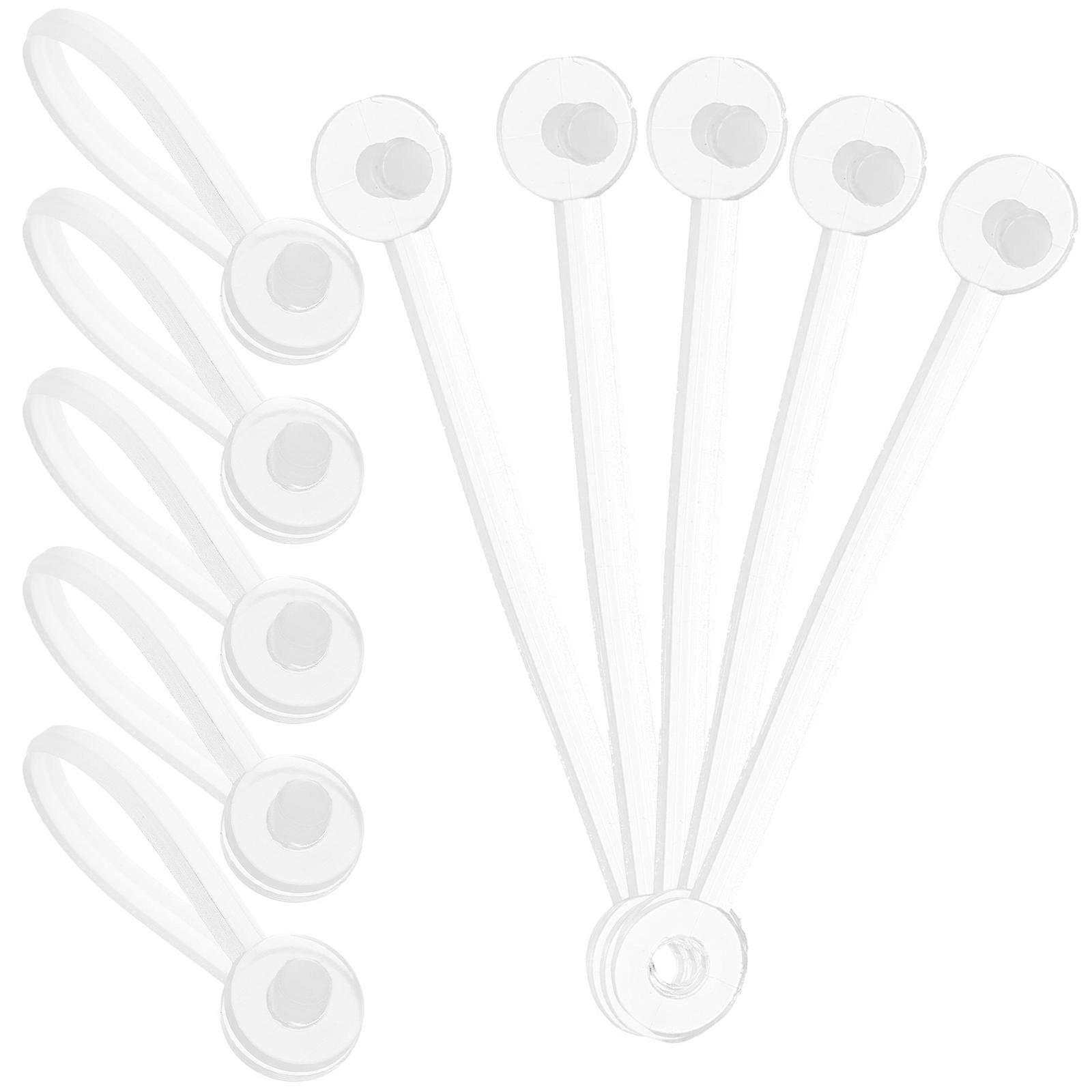 Clothing Tags String Label Security Loops for 100Pcs Clothes Tag Plastic Fasteners