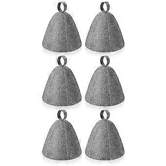 6pcs Saunahut Filzbad-Hut-Kopfschutz absorbierende Saunakappe für Sauna-Duschbad-Dampfbad-Zubehör