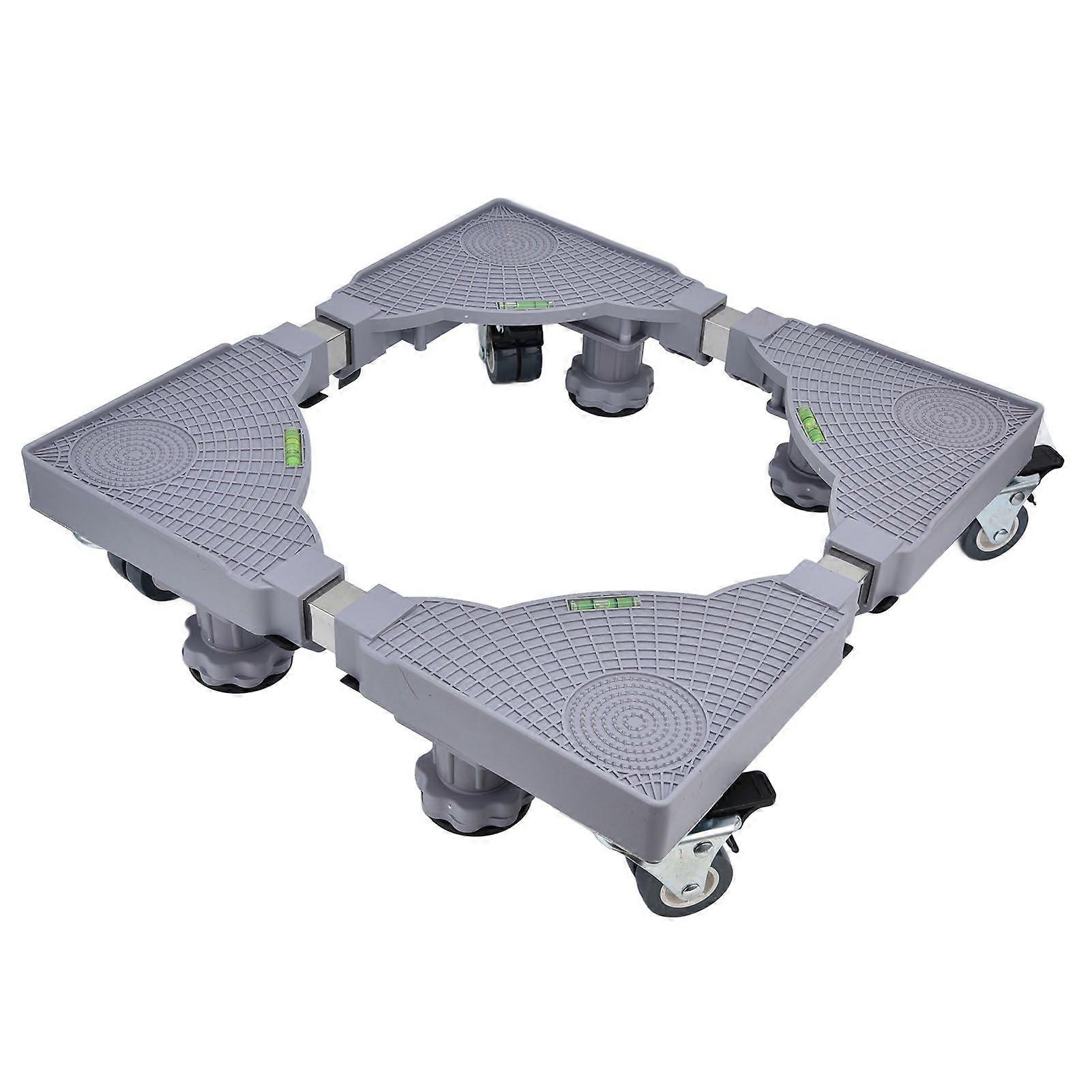 Washing Machine Stand Multifunctional Movable Adjustable Base Mobile Roller with Locking Wheels