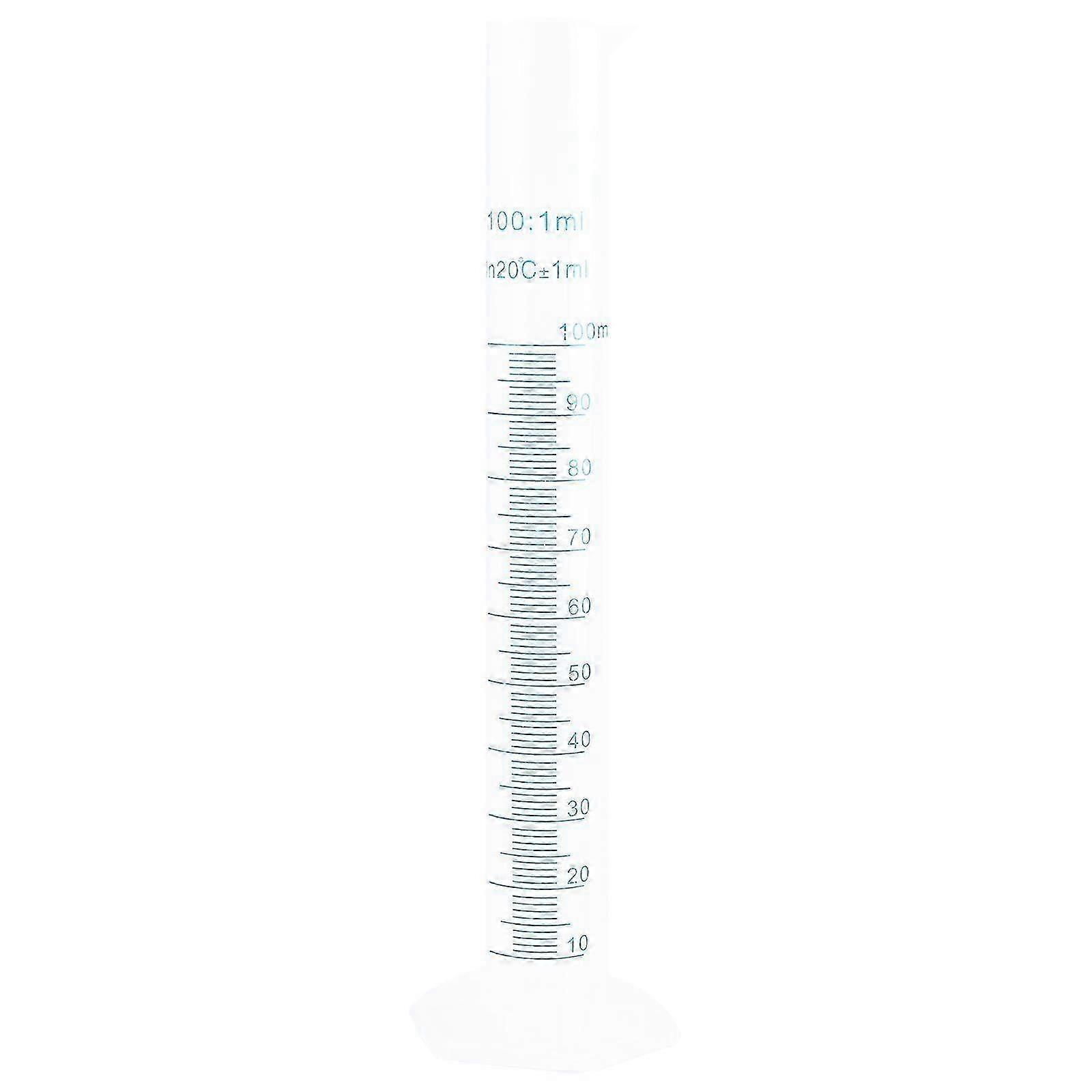 100ml Transparent Plastic Graduated Measuring Cylinder