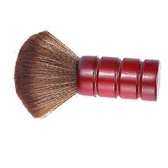 Red Fiber Hair Cleaning Brush with Solid Wood Handle for One Unit