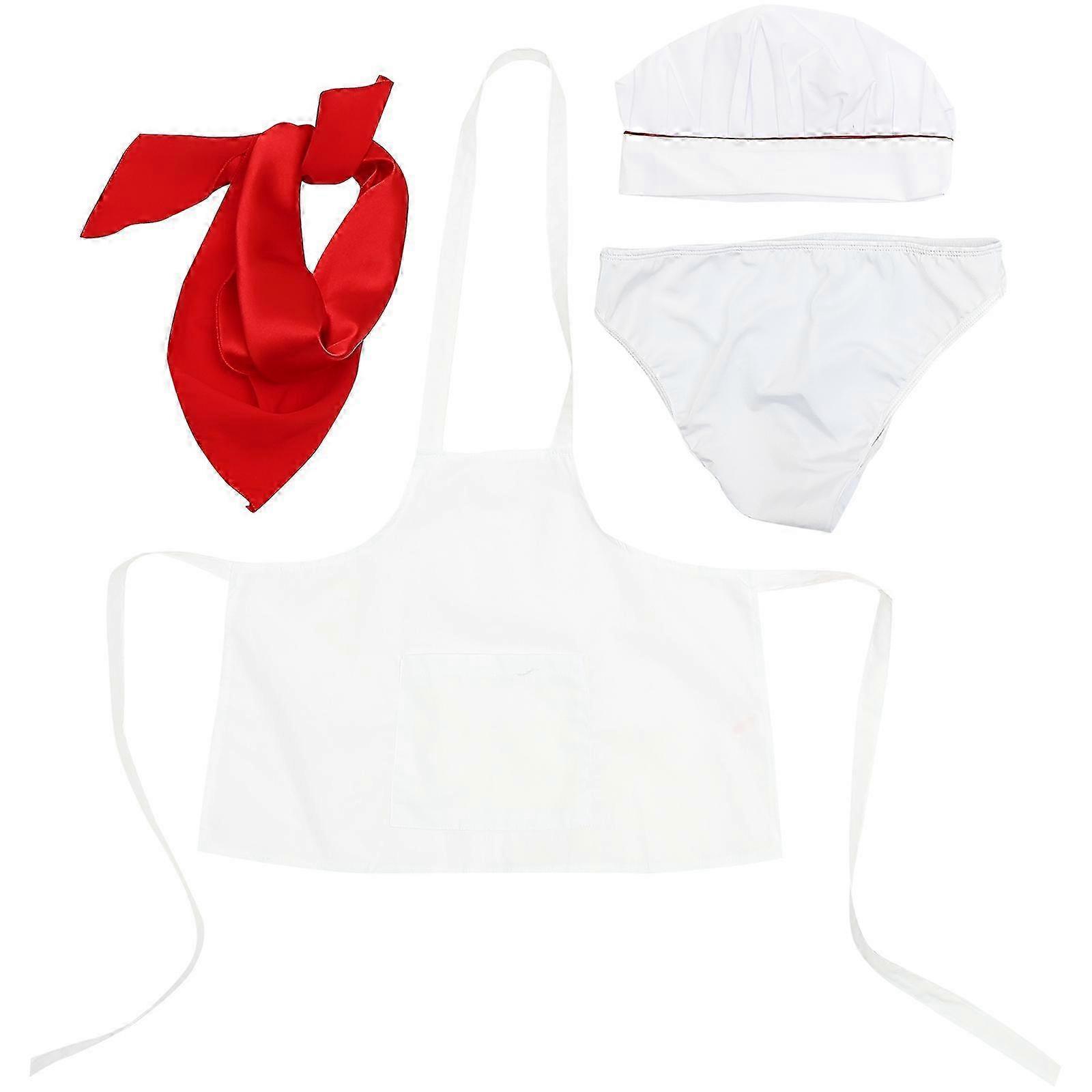 1Set Assorted Colors Men Chef Cosplay Outfit