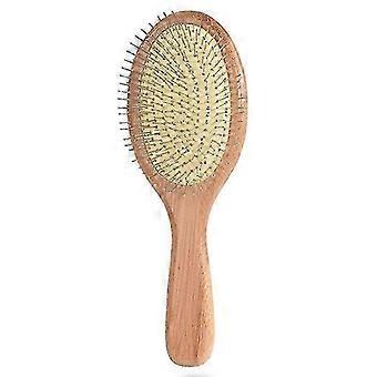 Paletta ergonomica in bambù per massaggio del cuoio capelluto