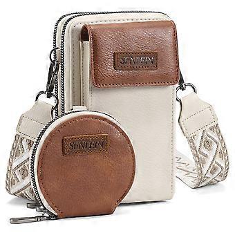 Women's Wallet and Phone Bag Set, Retro Fashion Large Capacity 2-Piece Multi-Functional