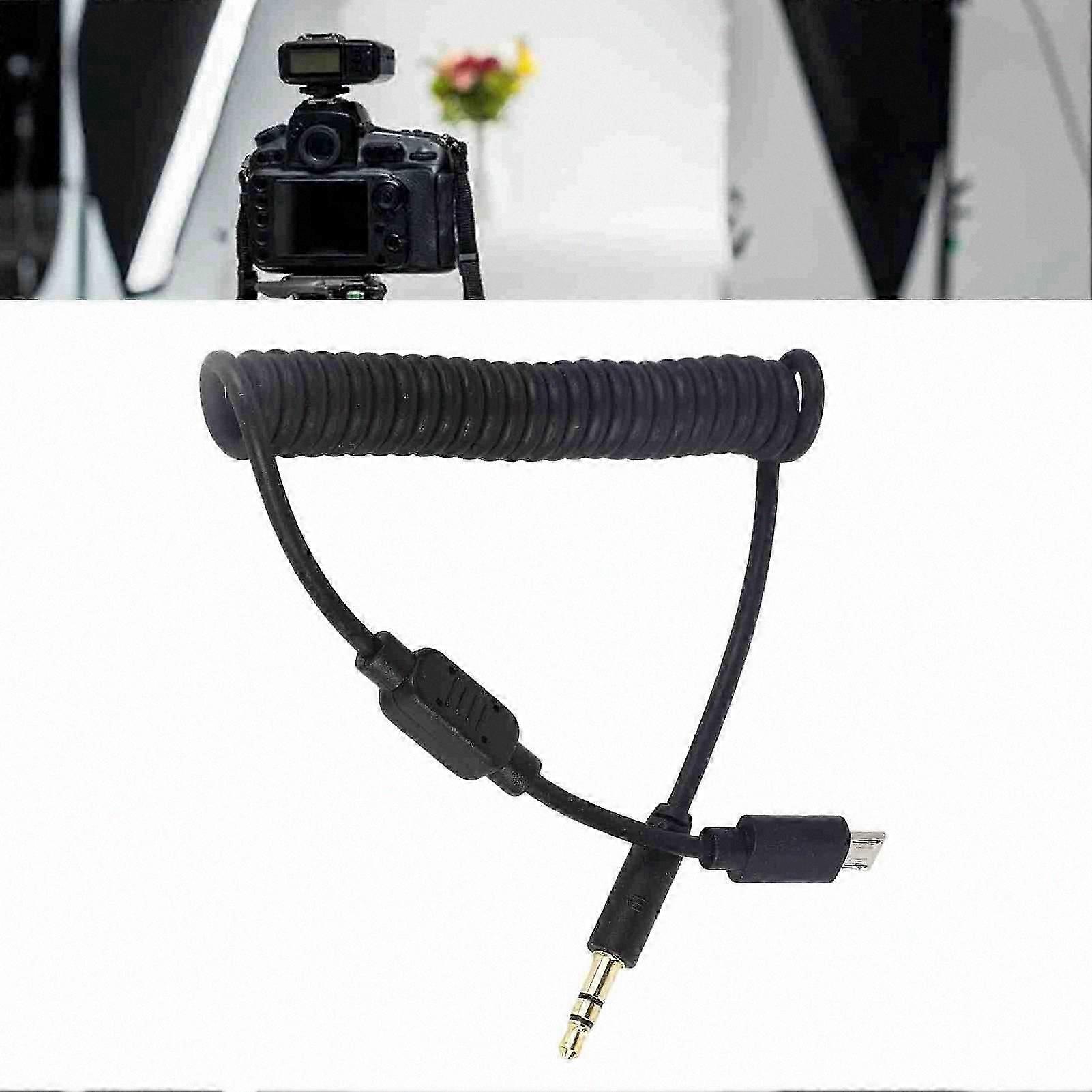 3.5MM Remote Shutter Release Cable for Camera Flash Trigger Accessories with Spring Design Compatible GFX X Series