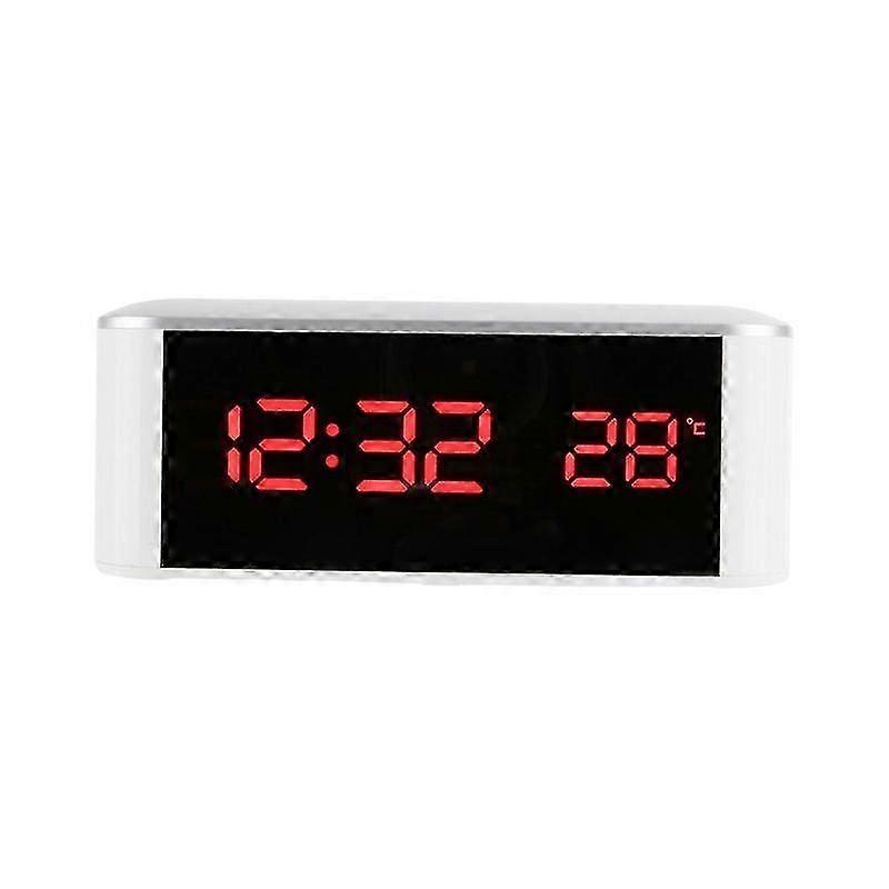 Practical LED Alarm Clock Rechargeable Desk Digital Clock JIKAIX