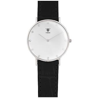 Faber time Quartz Analog Woman Watch with F408SL Cowskin Bracelet