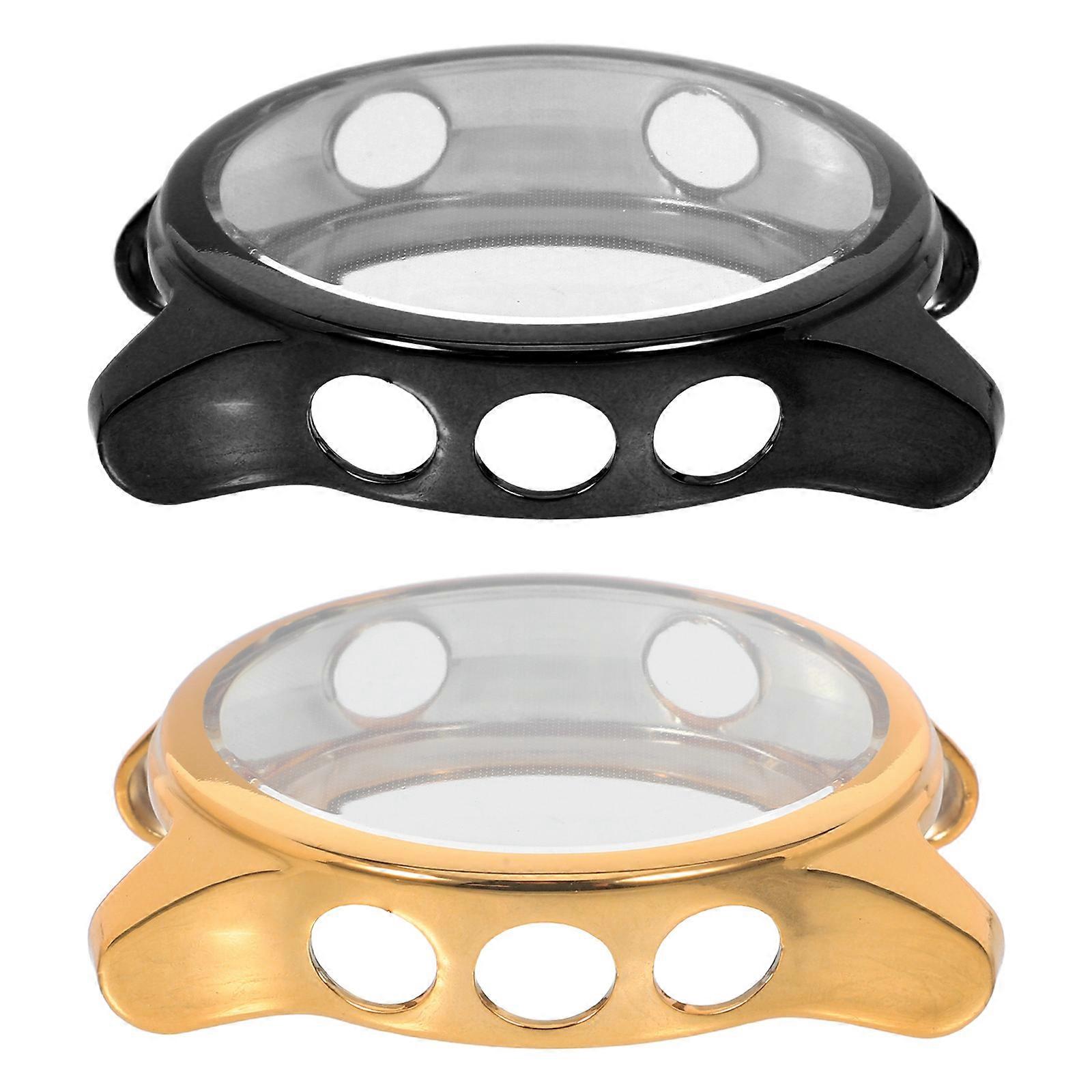 Electroplated Watch Case 2Pcs Protective Cover for Forerunner 935 945