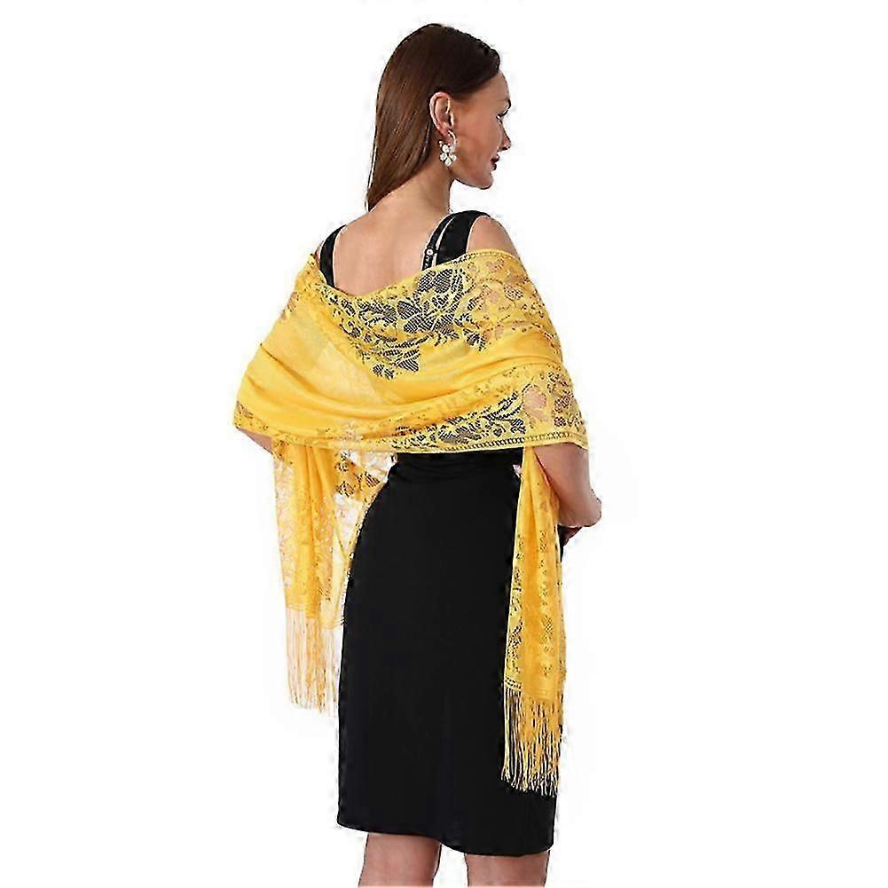 Soft Polyester Lace Evening Shawl