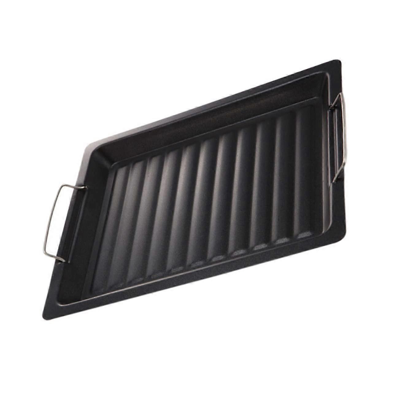 Multifunction Carbon Steel BBQ Grilling Pan