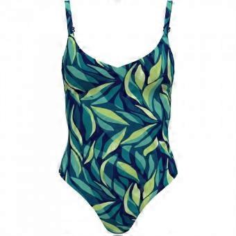 Nike Womens/Ladies Leaf Print One Piece Swimsuit