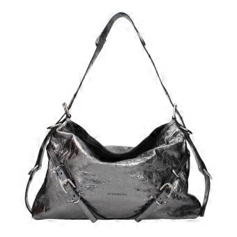 Givenchy Gray Leather Shoulder Bag