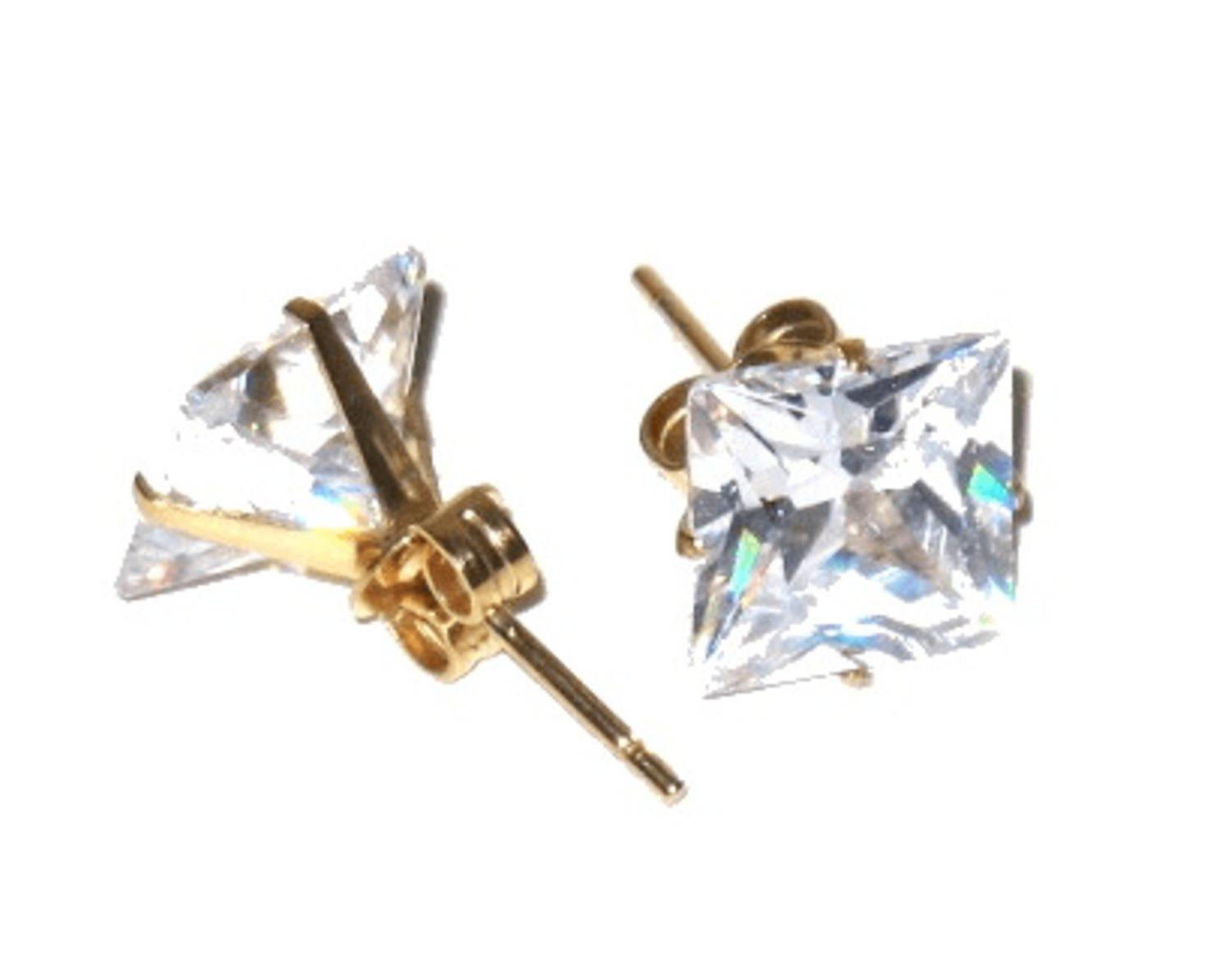 Bling earrings - gold-colored