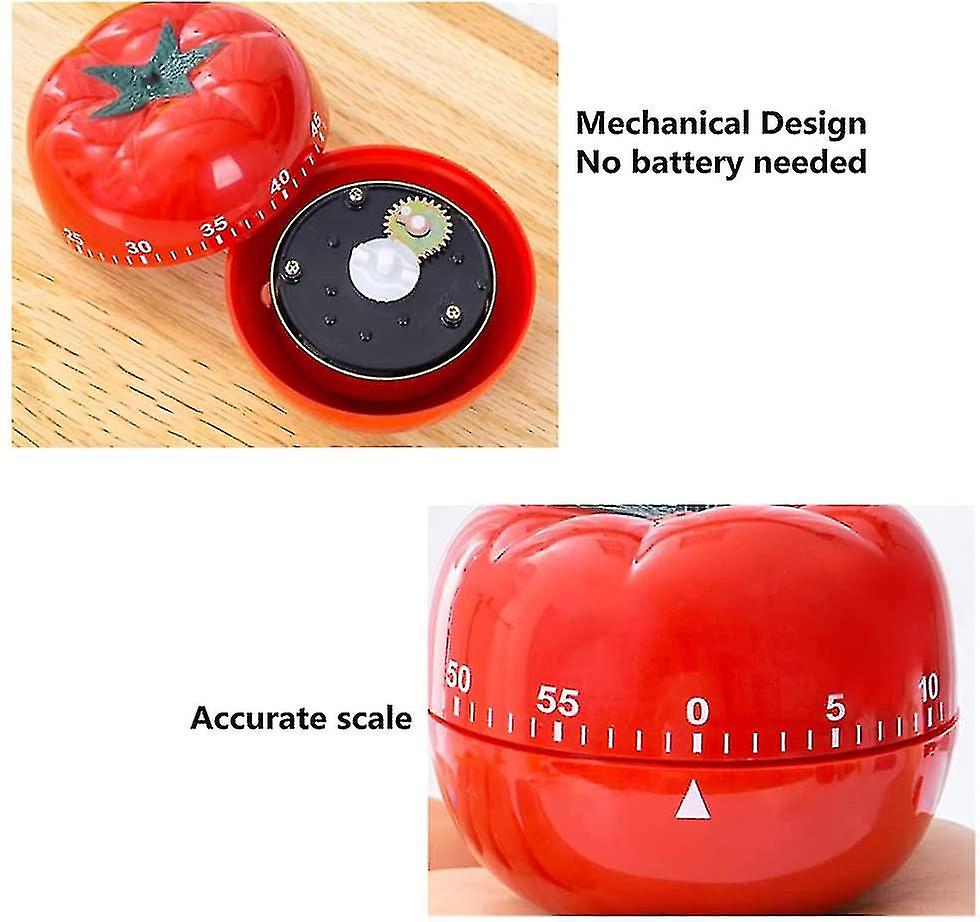 60 Minutes Mechanical Timers Kitchen Cooking Timer Clock Loud Alarm Counters Manual Timer