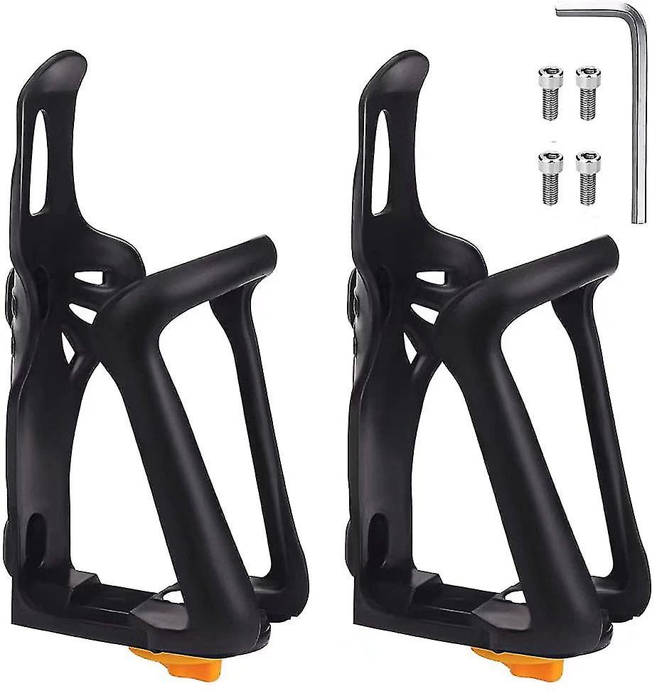 Pxcl cykelflaskbur 2st Universell justerbar cykelvattenflaskbur Lätt vattenflaskhållare Fäste - Svart