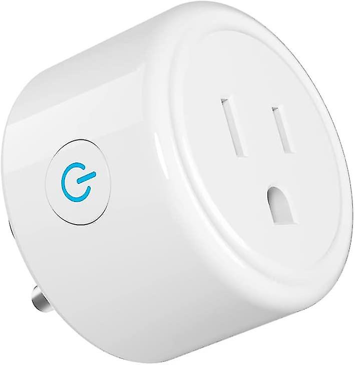 Mini Smart Plug Compatible With Alexa And Google Home, Wifi Outlet Socket Remote Control With Timer Function, Only Supports 2.4ghz Network, No Hub Req