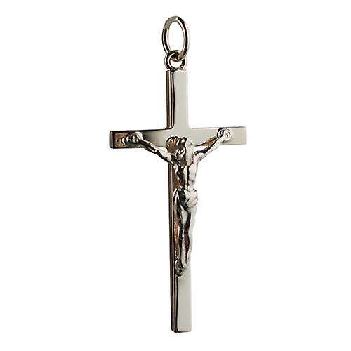 9ct Gold 34x18mm solid block Crucifix Cross