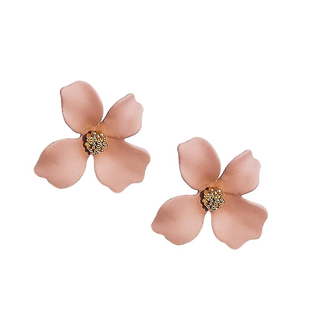 ファッションガールズフラワーイヤースタッド女性オールマッチデートパーティートラベルイヤリングギフト