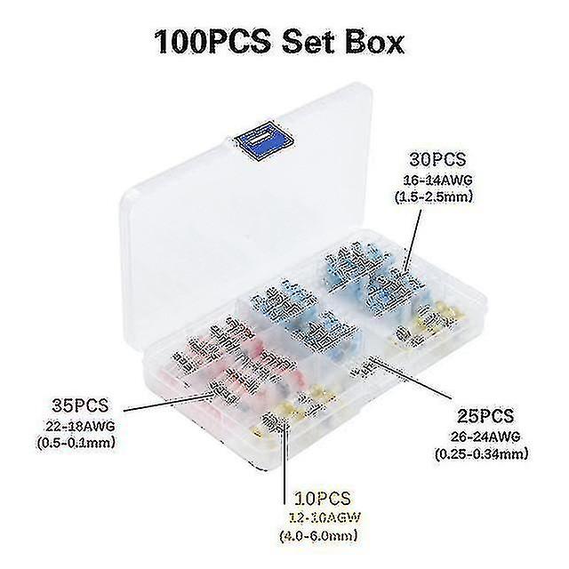 800/300/250pcs ακροδέκτες πτύχωσης θερμοσυρρίκνωσης πισινό αδιάβροχο ηλεκτρικό κιτ ακροδεκτών σύνδεσης καλωδίων καλωδίων συνδετήρων συγκόλλησης Ha