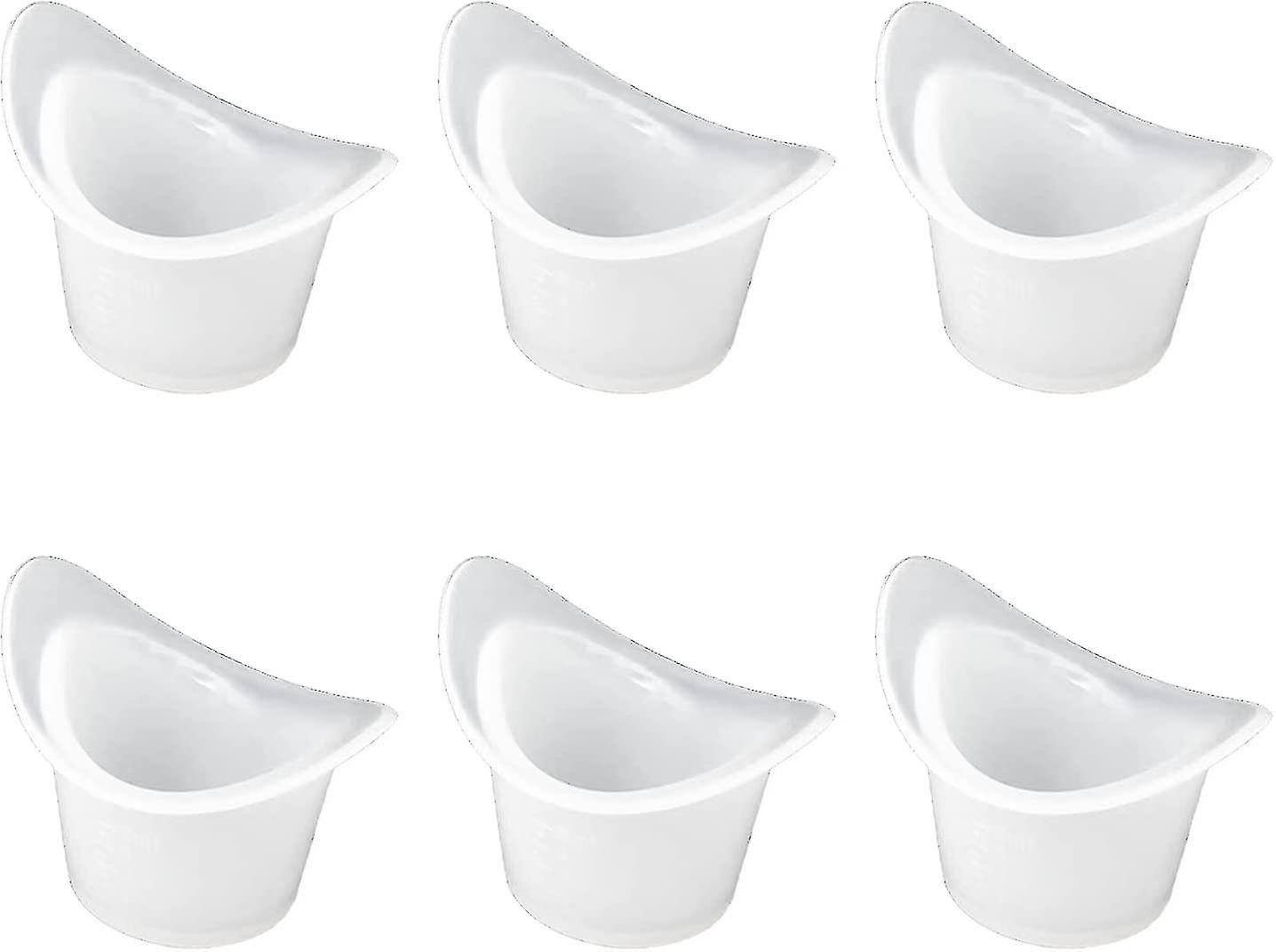 6 PC 실리콘 눈 세척 컵 상쾌한 청소 피곤한 눈을 위한 Resuable 비 살균 눈 목욕 컵 눈 홍조 컵