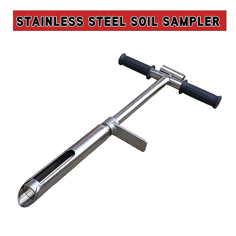 Stainless Steel Soil Sampler With Foot Pedal And Scale Garden Hand Tools Manual Aerators Scoops Crowbars 2022 New