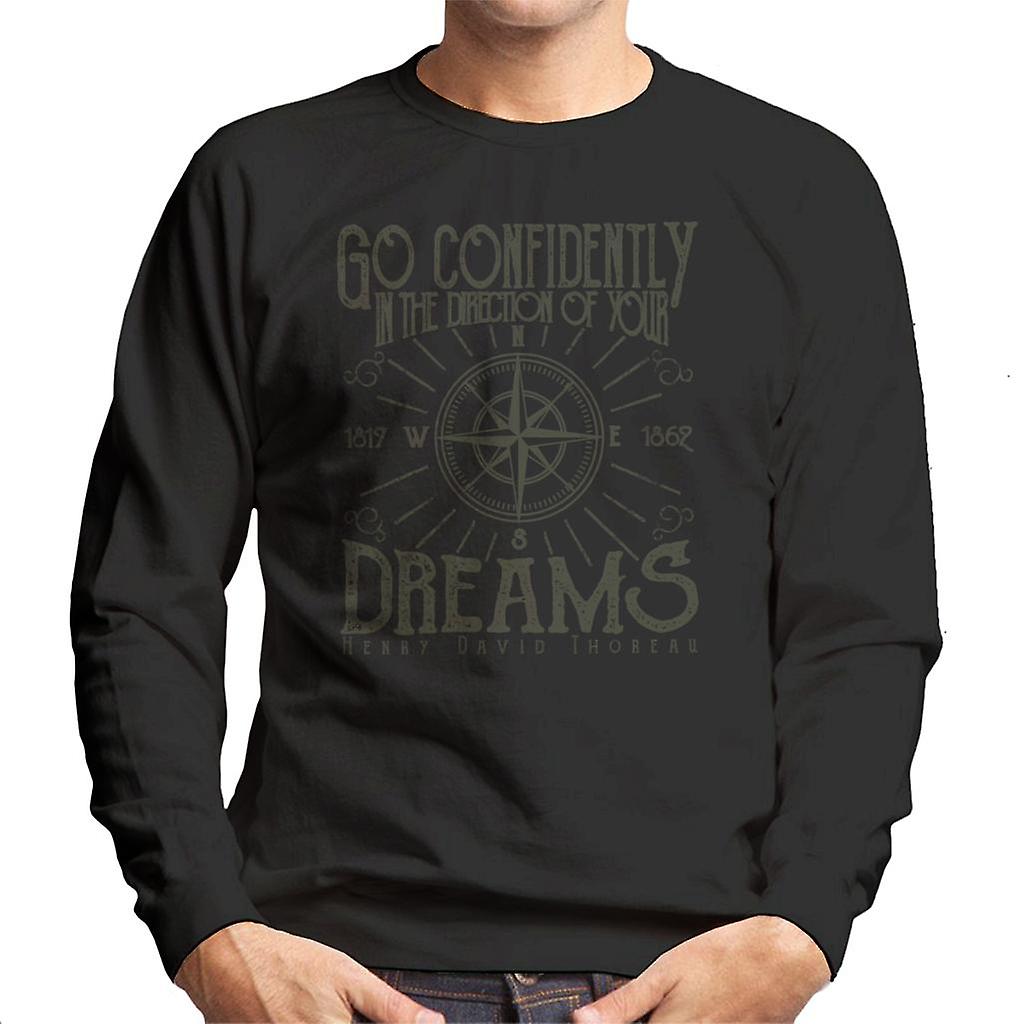 Go Confidently To Your Dreams Compass Men's Sweatshirt