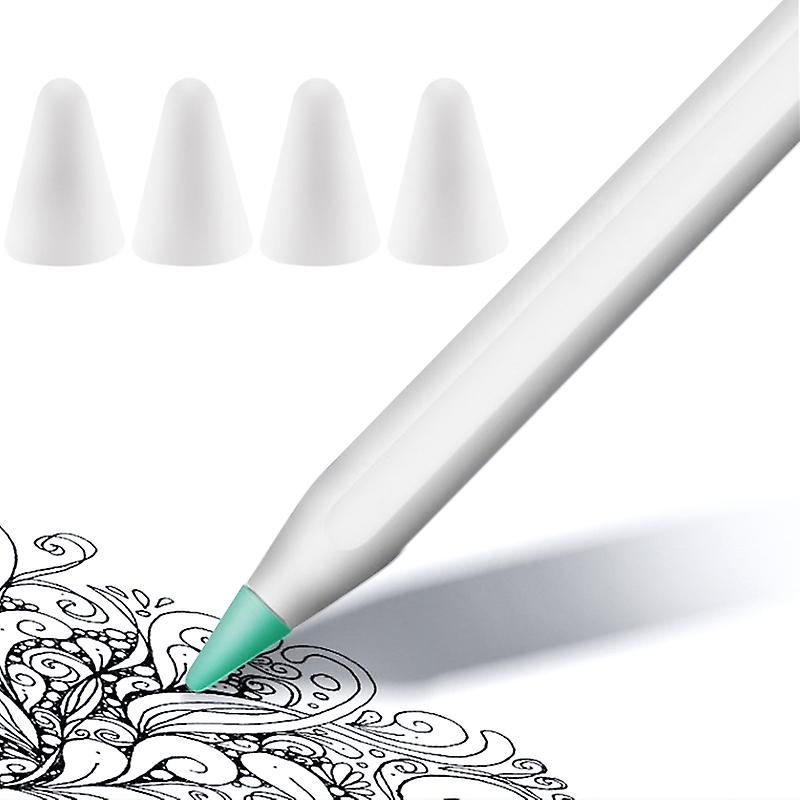 4 PCS Non-slip Mute Nib Cover for Apple Pencil 1 / 2