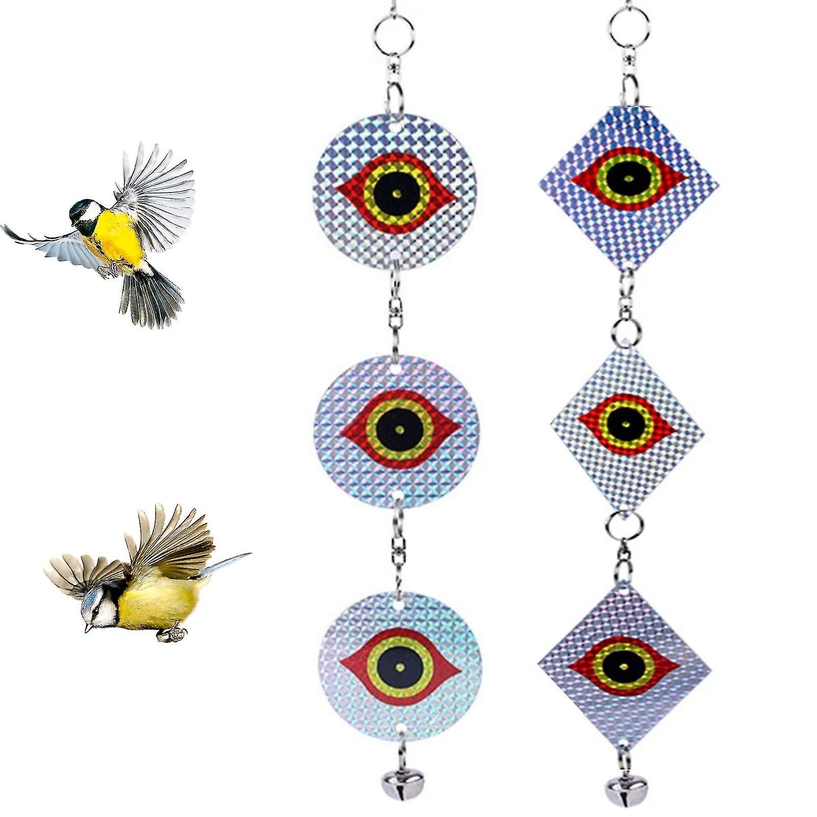 Balcony Pigeon Repeller, Pigeon Repellent Bird Scarer, Reflective Repellent Owl Eye With Bird Repell