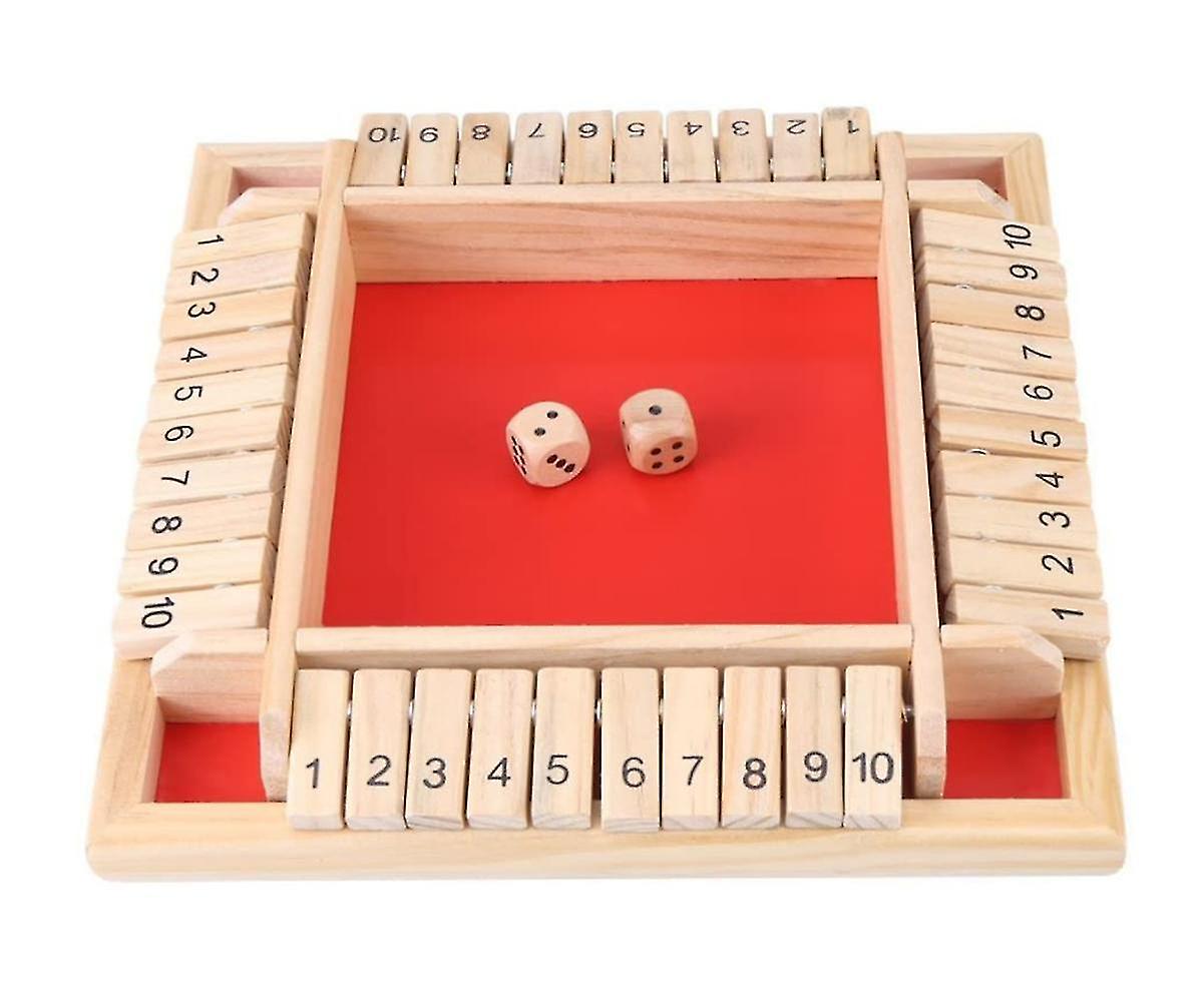 Traditional Shut The Box Game For 4 Players Digital Flop Game Pub Board Game